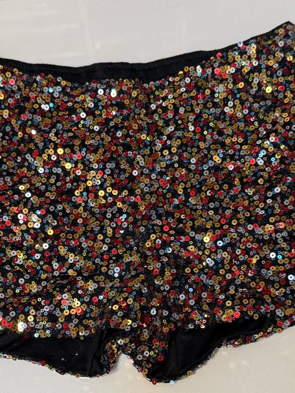 Forever 21 Multicolor Sequin Party Shorts, Large